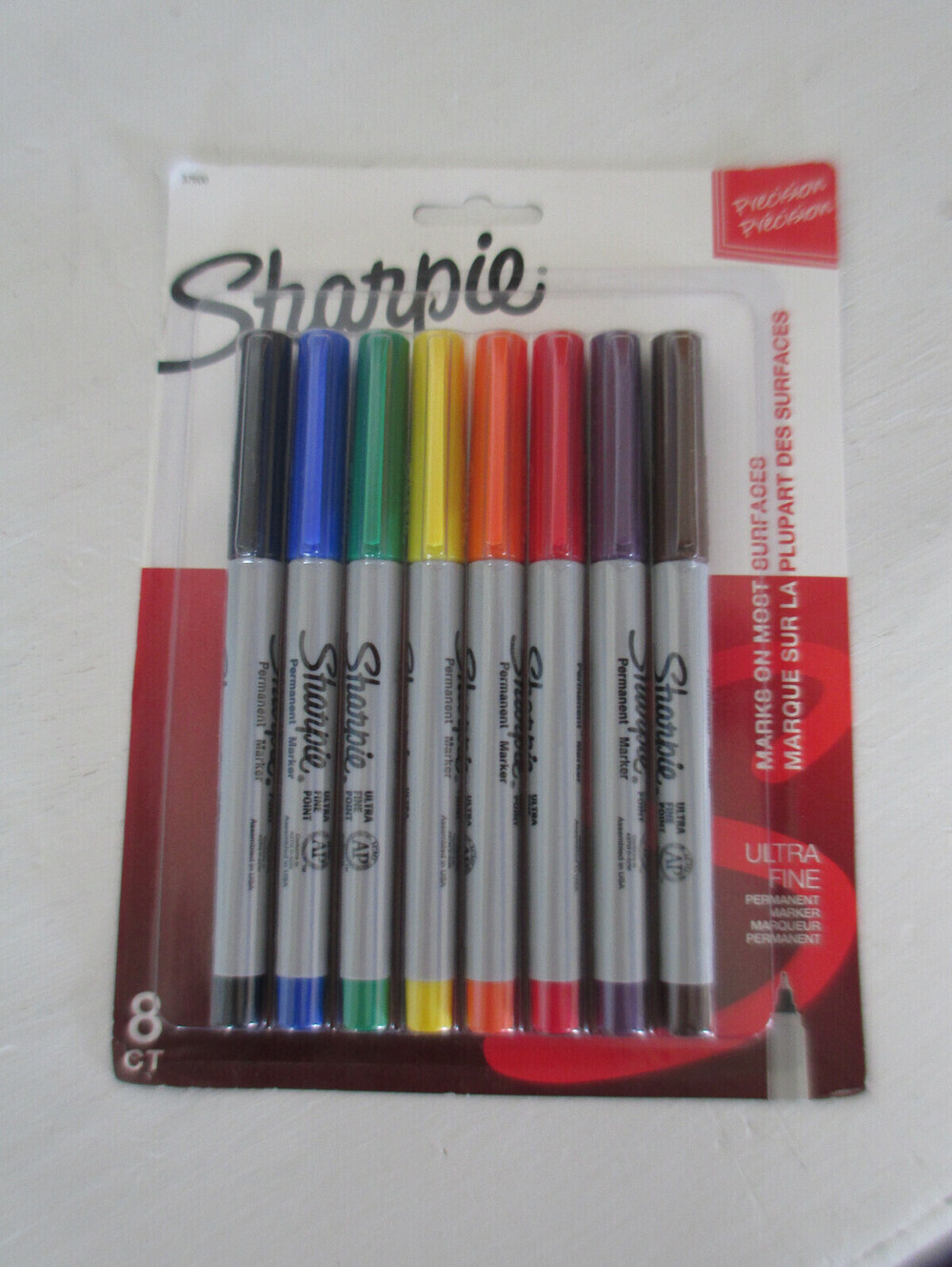 The Original Sharpie ULTRA FINE Point Assorted Colors Permanent Markers 8 Count